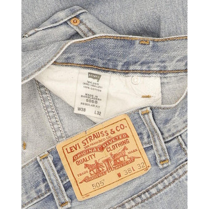 Levi's 505 Men Blue Straight Regular Jeans W38 L31