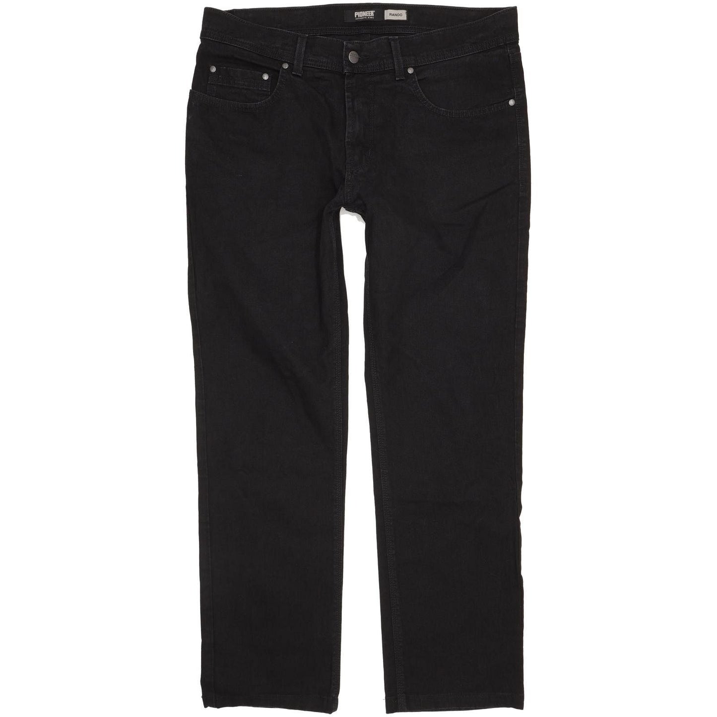 Pioneer Rando Men Black Straight Regular Stretch Jeans W36 L30