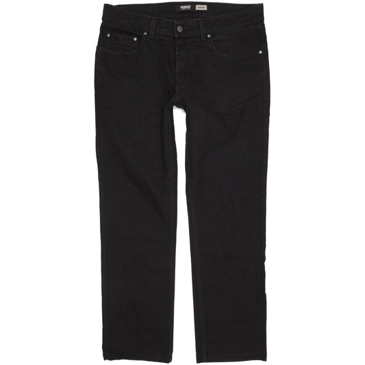 Pioneer Rando Men Black Straight Regular Stretch Jeans W36 L30