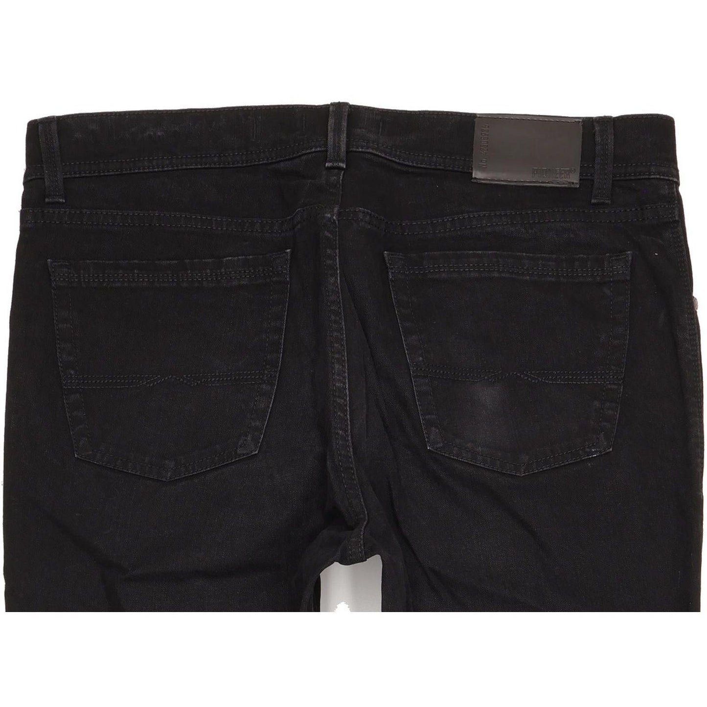 Pioneer Rando Men Black Straight Regular Stretch Jeans W36 L30