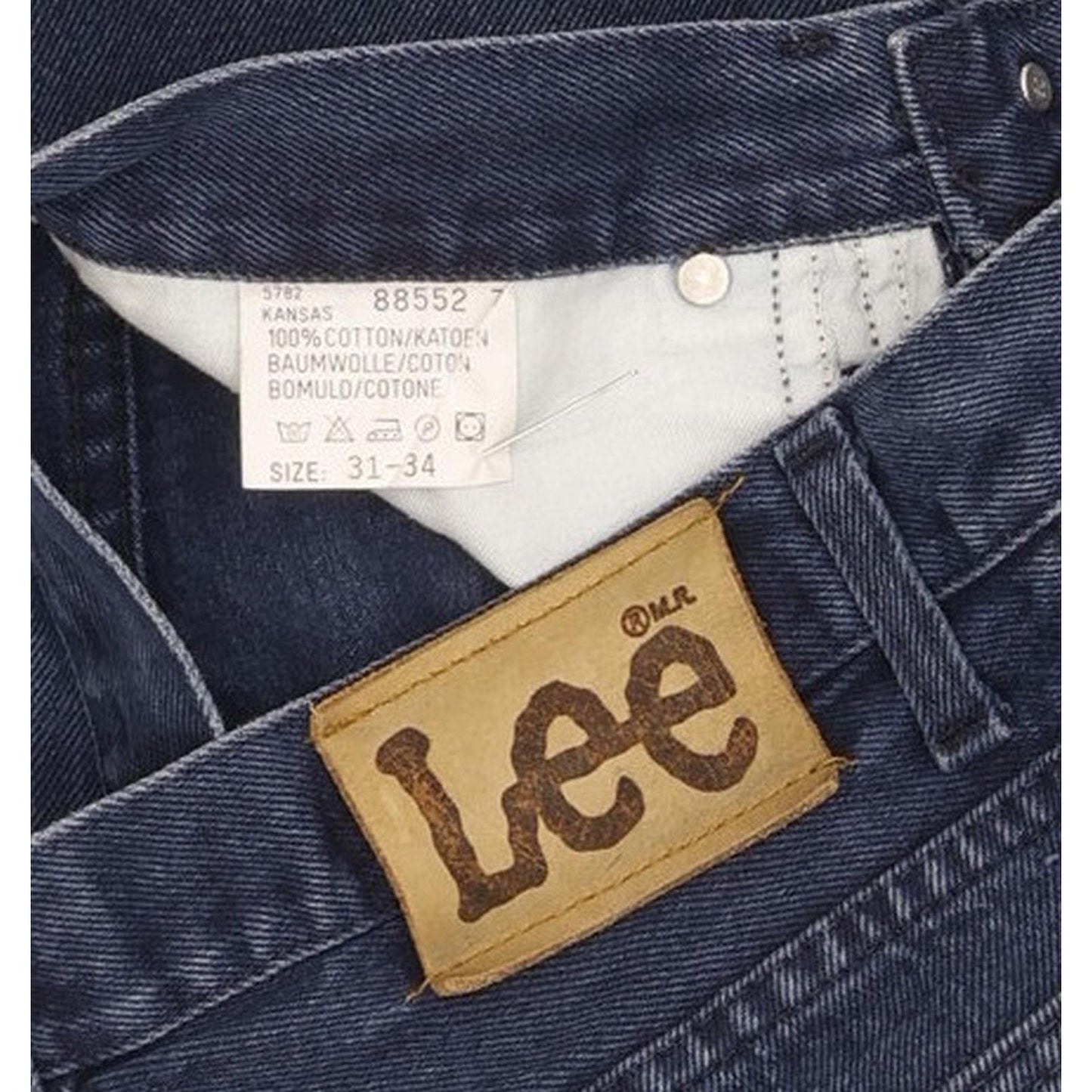 Lee Kansas Men Blue Straight Regular Jeans W31 L31