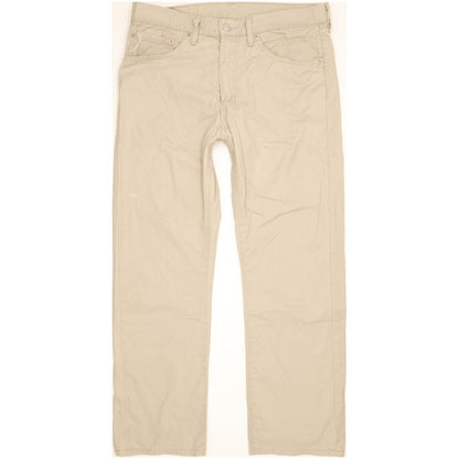 Levi's 505 Men Beige Straight Regular Jeans W34 L29