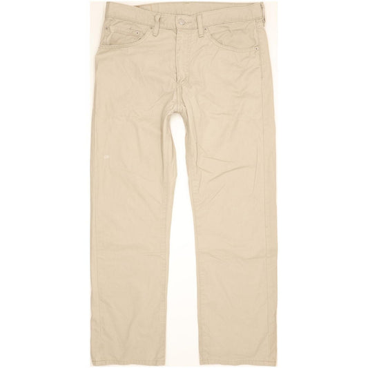 Levi's 505 Men Beige Straight Regular Jeans W34 L29