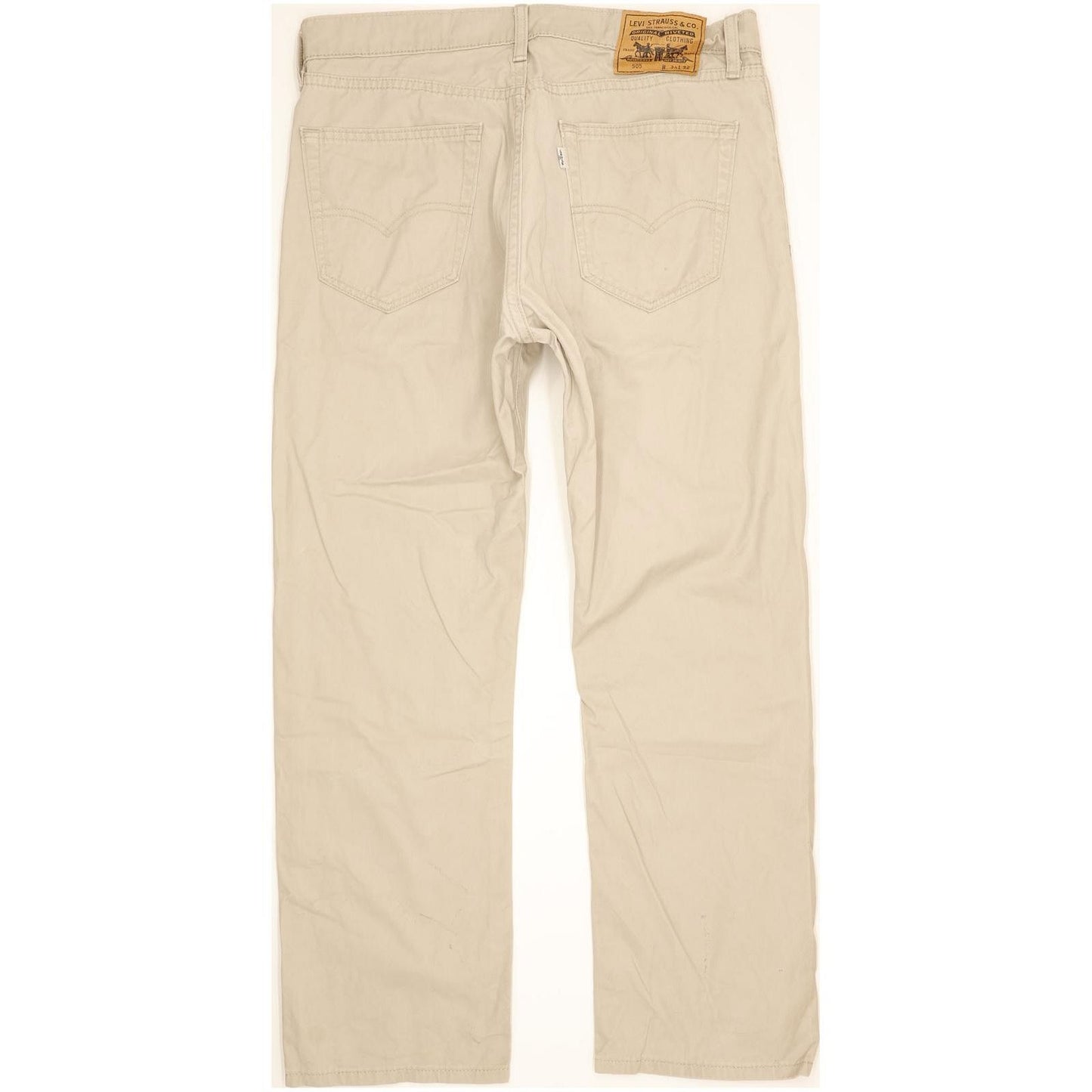 Levi's 505 Men Beige Straight Regular Jeans W34 L29