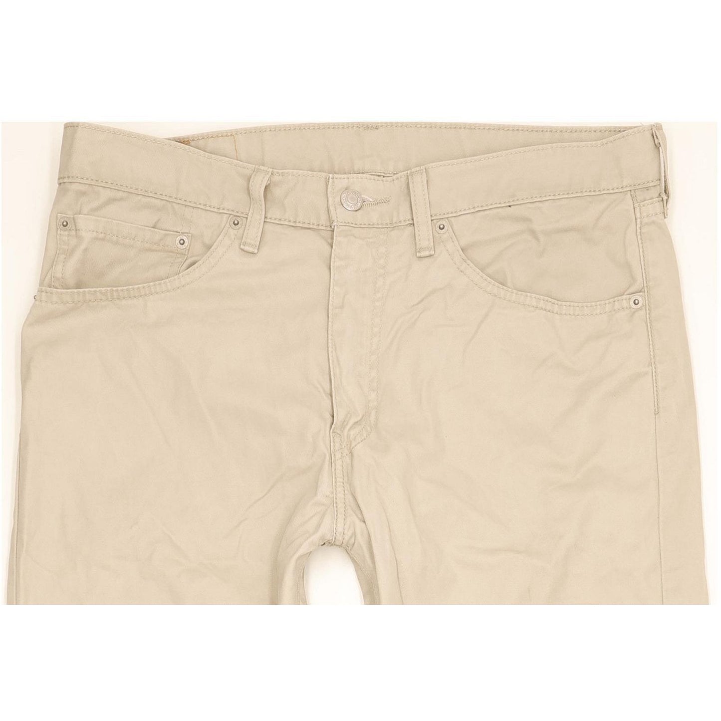 Levi's 505 Men Beige Straight Regular Jeans W34 L29