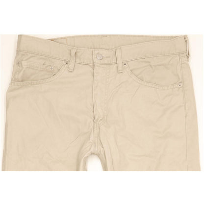 Levi's 505 Men Beige Straight Regular Jeans W34 L29