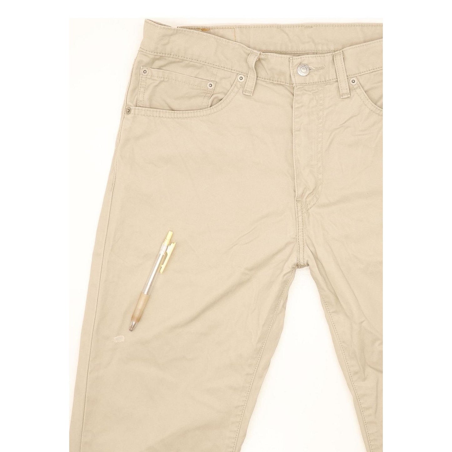 Levi's 505 Men Beige Straight Regular Jeans W34 L29