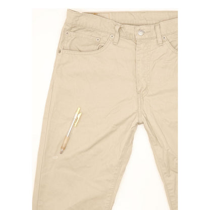 Levi's 505 Men Beige Straight Regular Jeans W34 L29