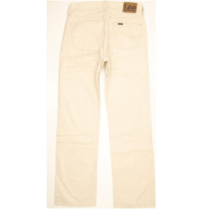 Lee Nash Men Beige Straight Regular Jeans W33 L34