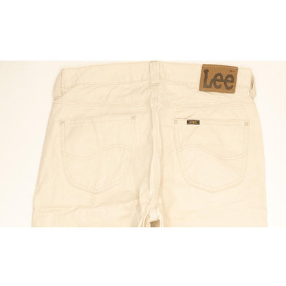 Lee Nash Men Beige Straight Regular Jeans W33 L34