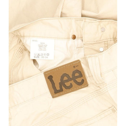 Lee Nash Men Beige Straight Regular Jeans W33 L34