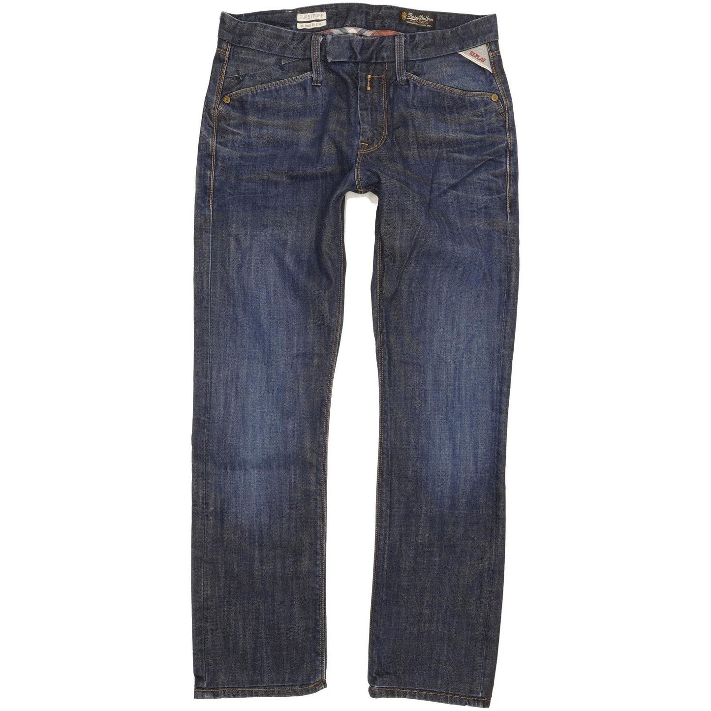 Replay Turstmore Men Blue Straight Regular Jeans W29 L29