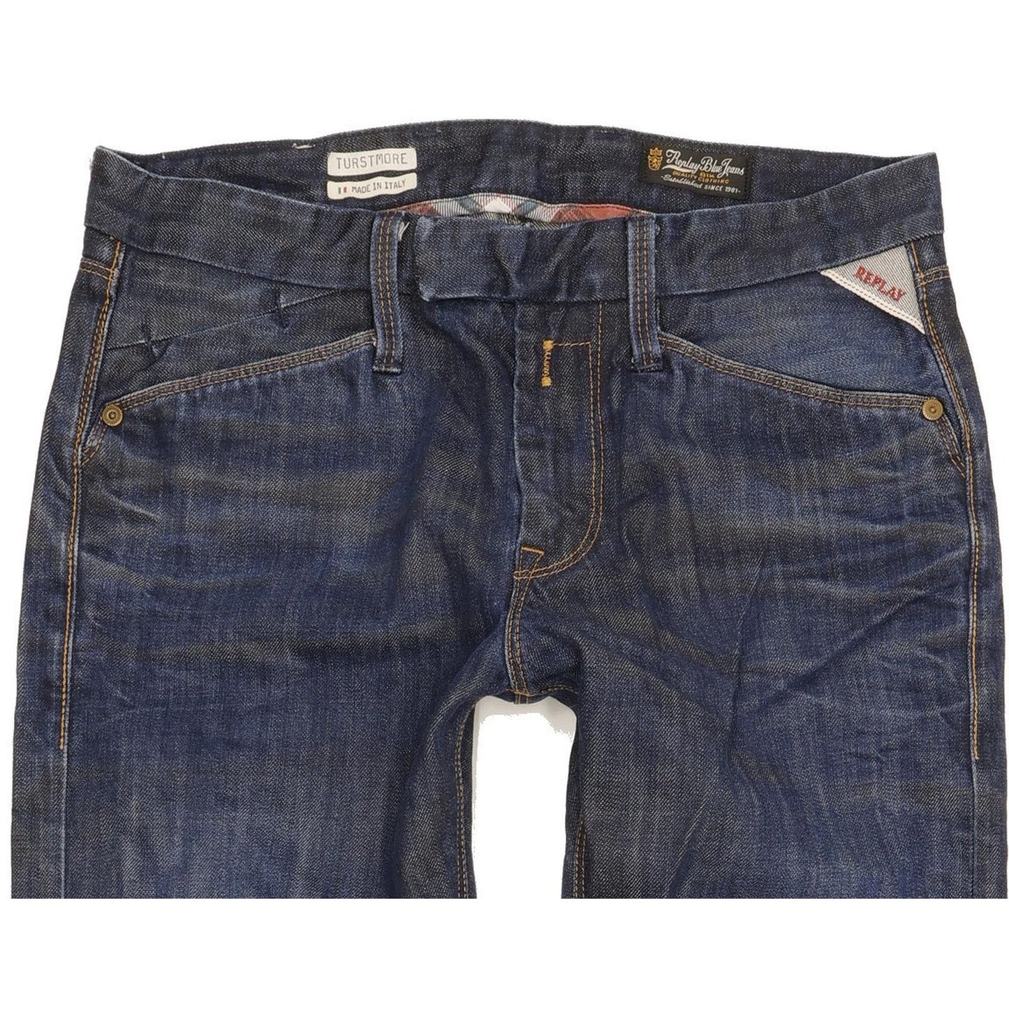 Replay Turstmore Men Blue Straight Regular Jeans W29 L29