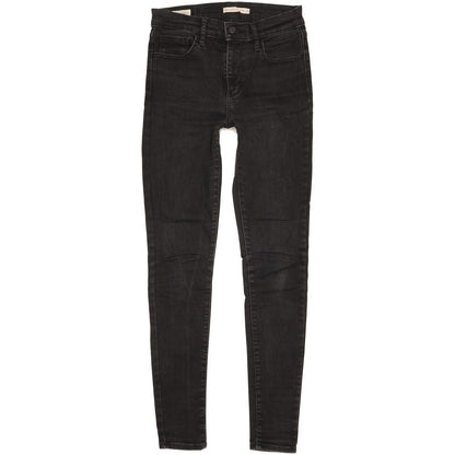 Levi's 720 Women Black Skinny Slim Stretch Jeans W27 L32