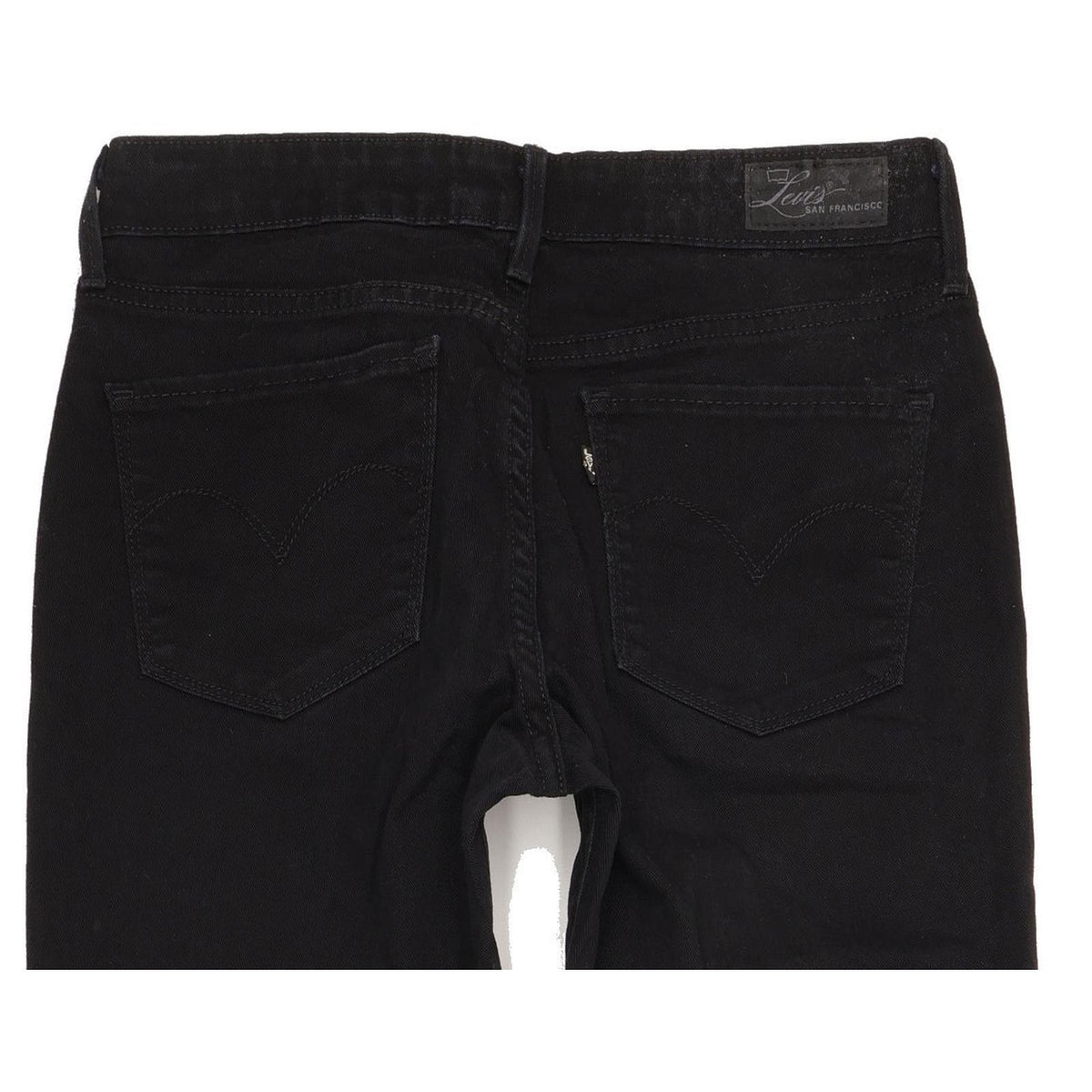 Levi's 470 Demi Curve Women Black Straight Classic Stretch Jeans W29 L33