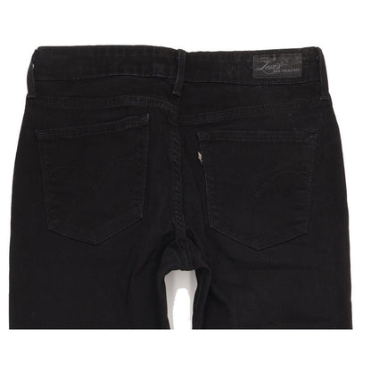 Levi's 470 Demi Curve Women Black Straight Classic Stretch Jeans W29 L33
