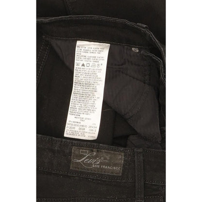 Levi's 470 Demi Curve Women Black Straight Classic Stretch Jeans W29 L33
