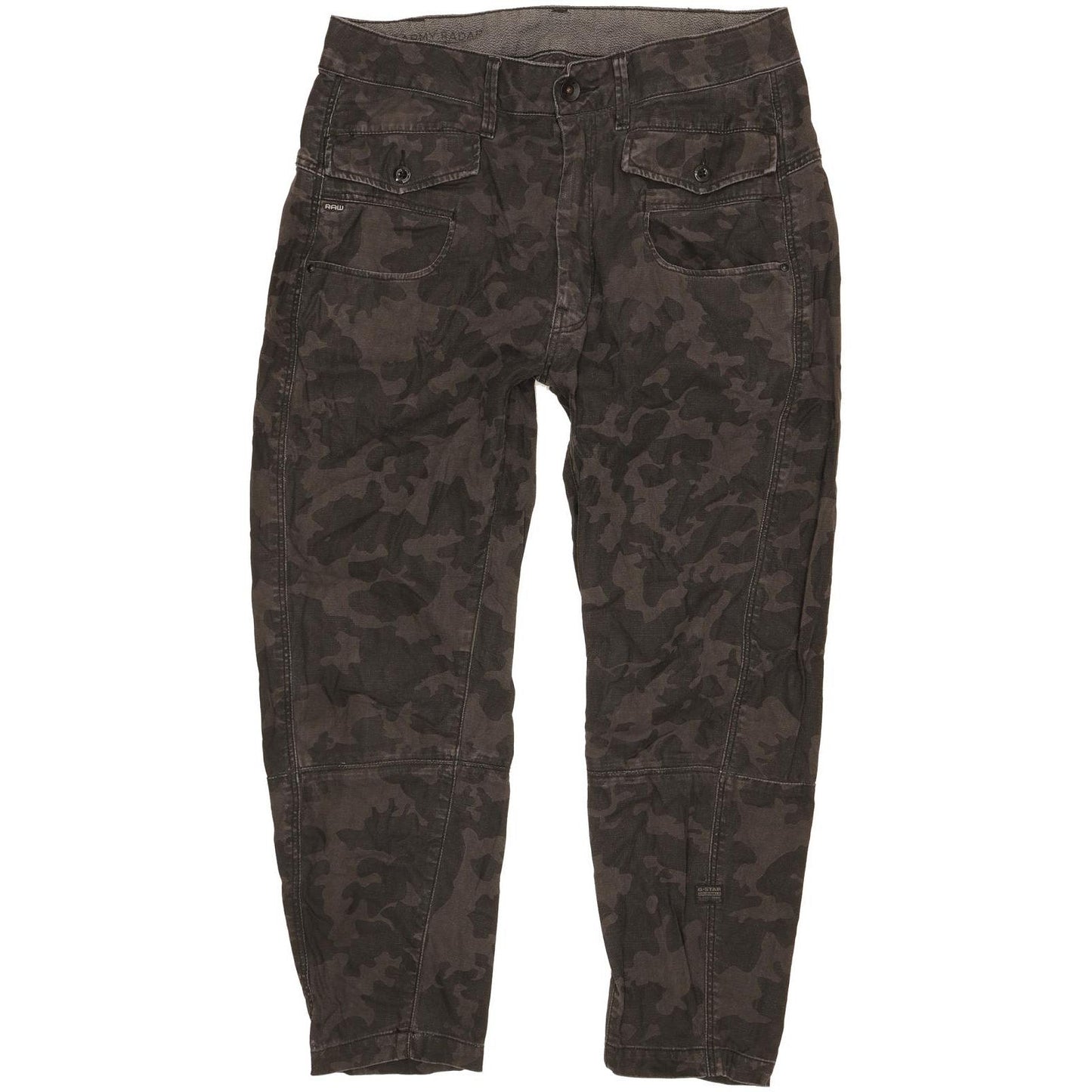 G-Star Army Radar Black Tapered Loose Jeans High Waisted W25 L27