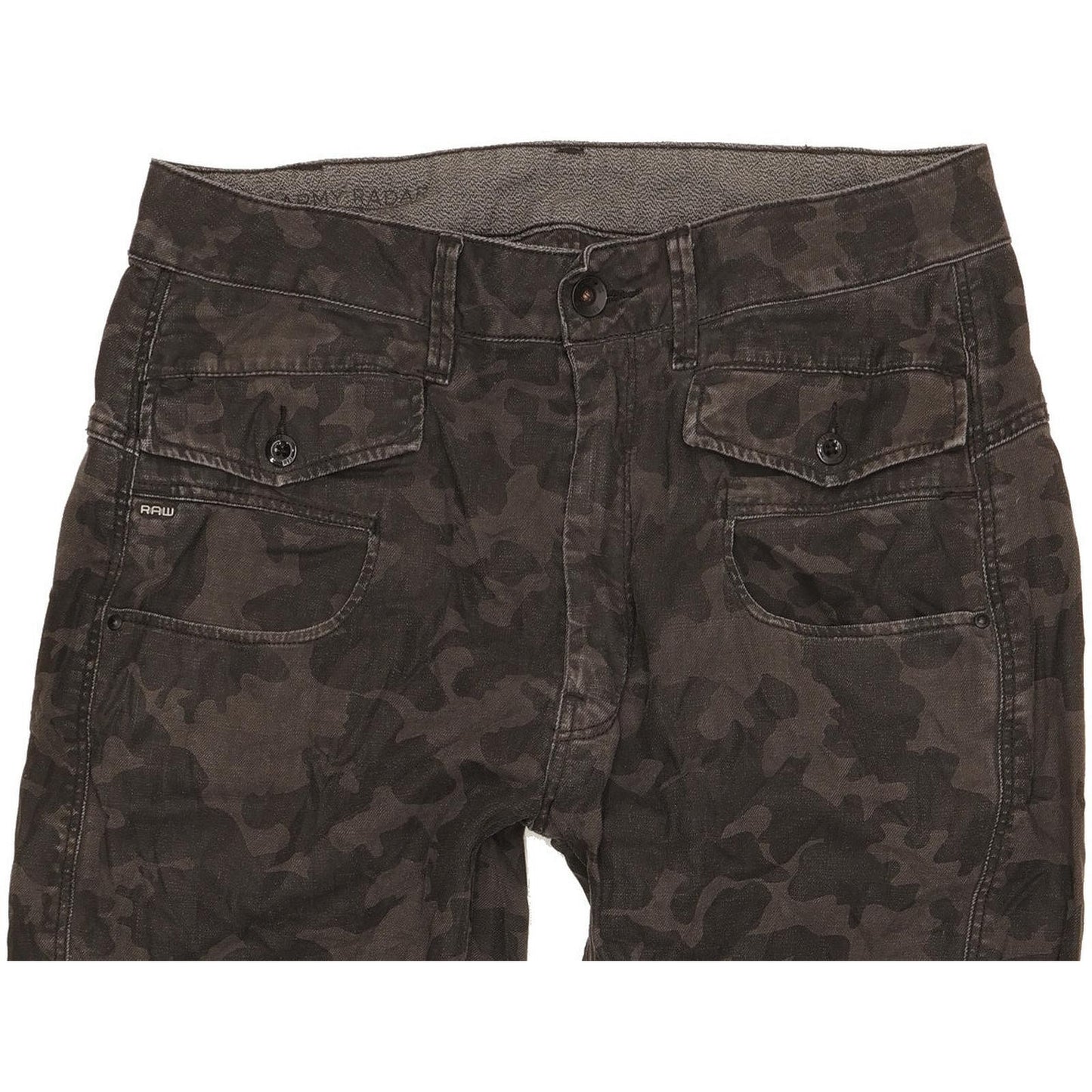 G-Star Army Radar Black Tapered Loose Jeans High Waisted W25 L27