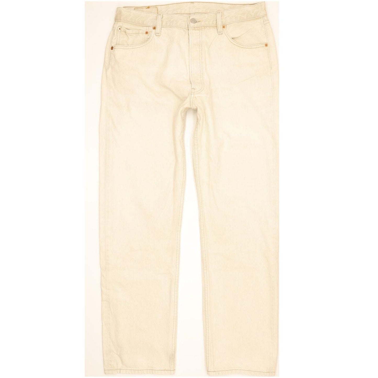 Levi's 501 Men Beige Straight Regular Jeans W35 L31