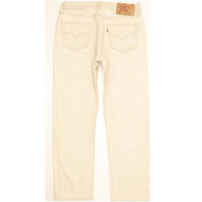Levi's 501 Men Beige Straight Regular Jeans W35 L31