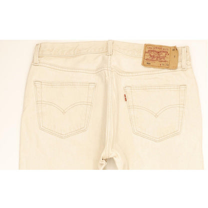 Levi's 501 Men Beige Straight Regular Jeans W35 L31