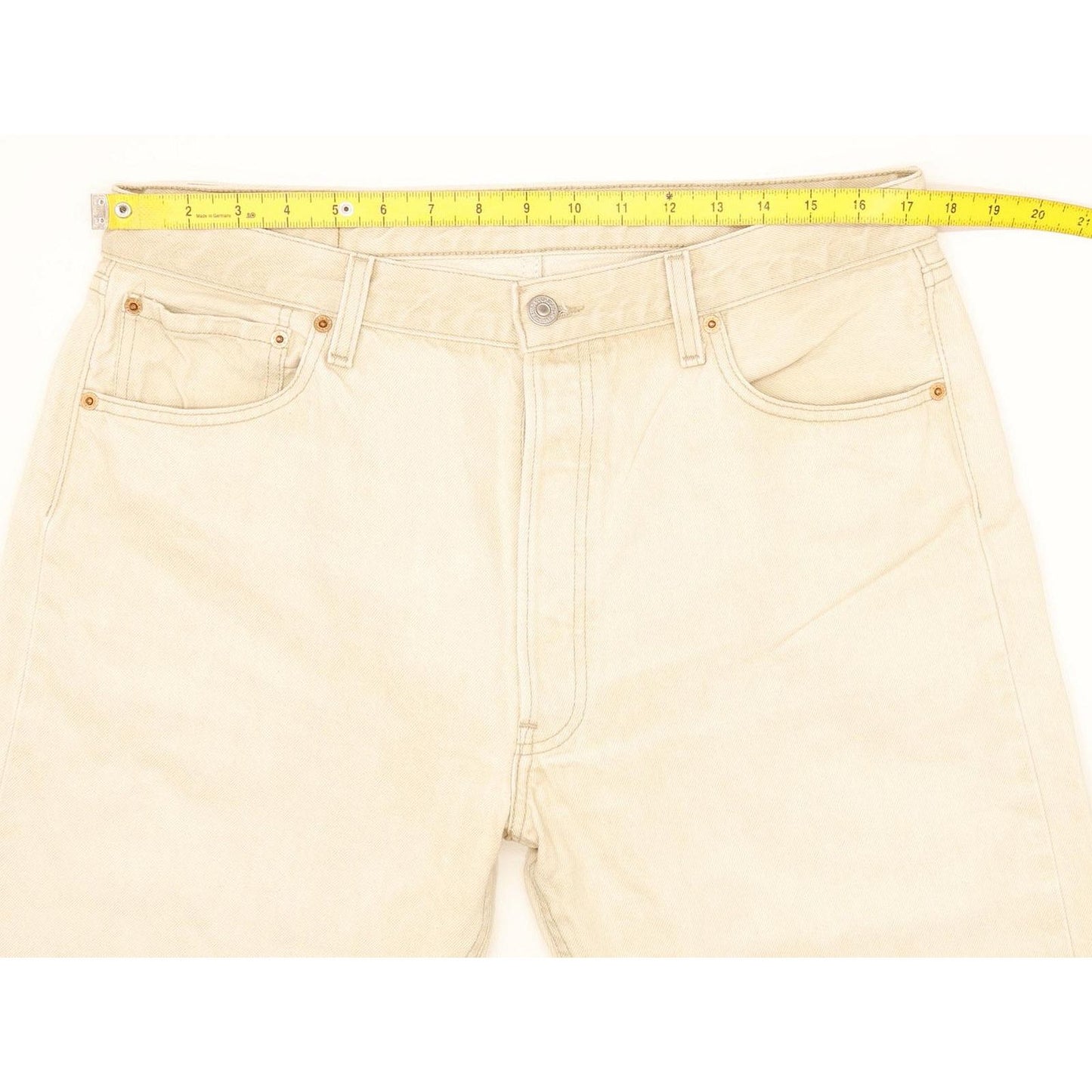 Levi's 501 Men Beige Straight Regular Jeans W35 L31