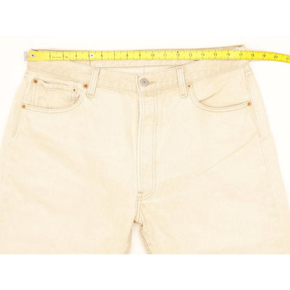 Levi's 501 Men Beige Straight Regular Jeans W35 L31