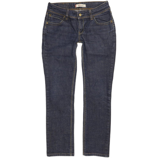 Levi's 571 Women Blue Straight Slim Stretch Jeans W31 L29