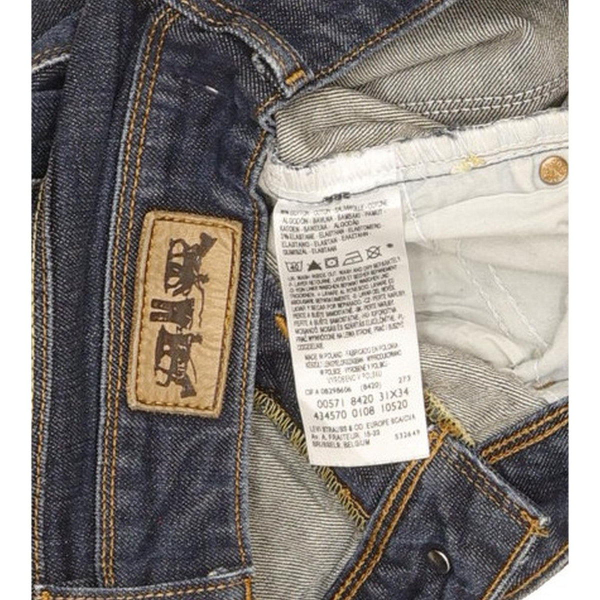 Levi's 571 Women Blue Straight Slim Stretch Jeans W31 L29