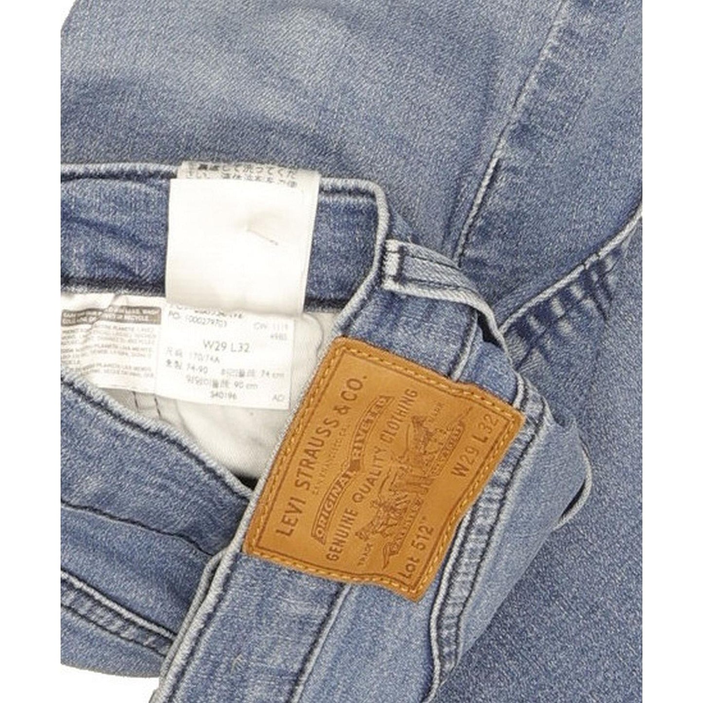 Levi's 512 Men Blue Tapered Slim Stretch Jeans W29 L31