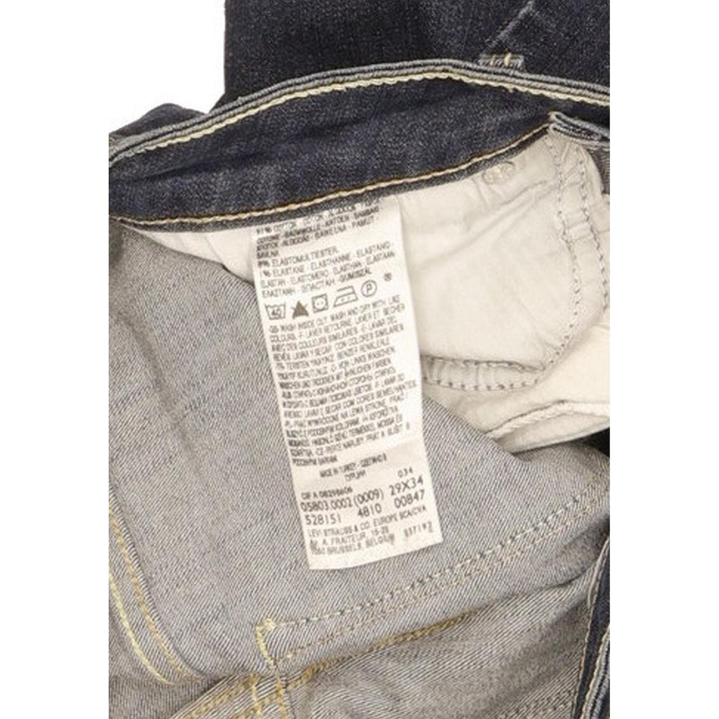 Levi's Women Blue Straight Slim Stretch Jeans W29 L33