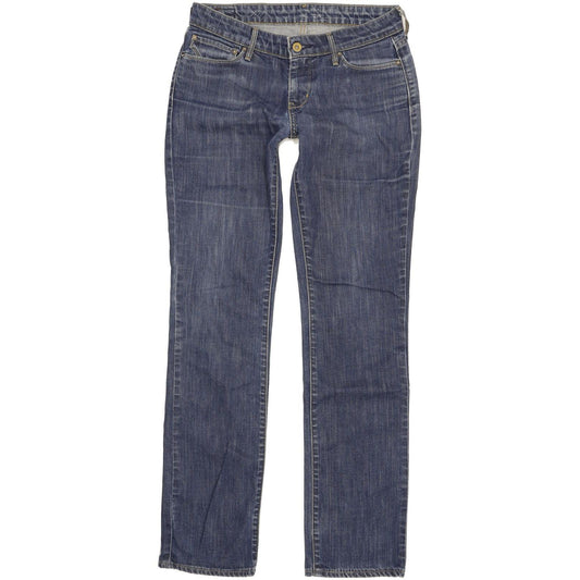Levi's Demi Curve Women Blue Straight Slim Stretch Jeans W28 L33
