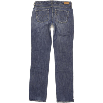Levi's Demi Curve Women Blue Straight Slim Stretch Jeans W28 L33