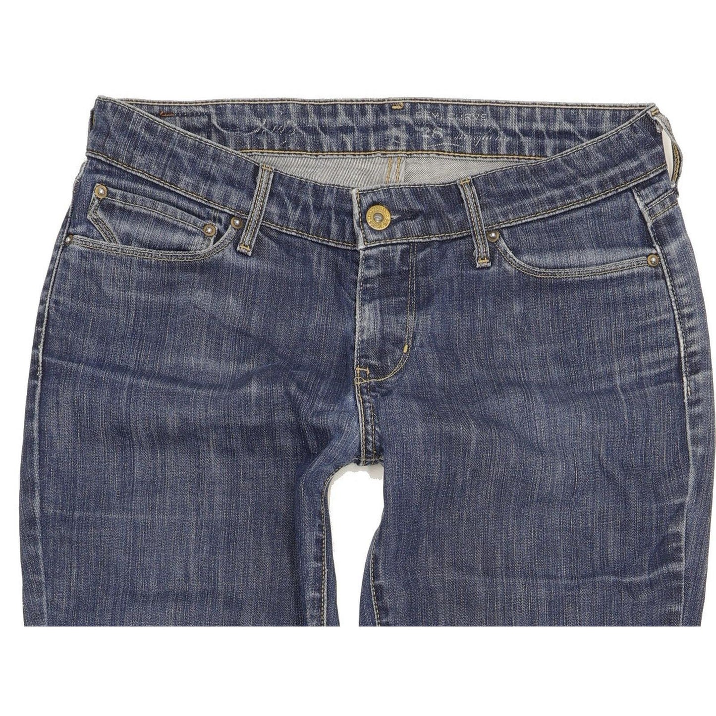 Levi's Demi Curve Women Blue Straight Slim Stretch Jeans W28 L33