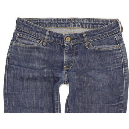 Levi's Demi Curve Women Blue Straight Slim Stretch Jeans W28 L33