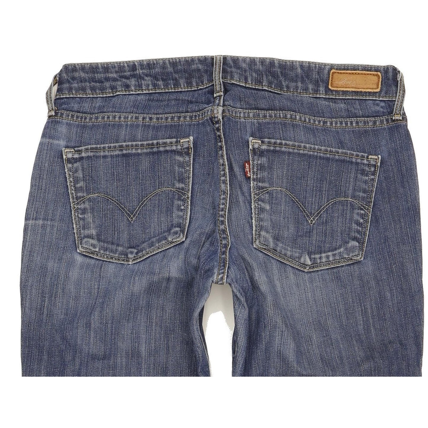 Levi's Demi Curve Women Blue Straight Slim Stretch Jeans W28 L33