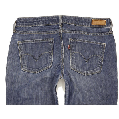Levi's Demi Curve Women Blue Straight Slim Stretch Jeans W28 L33