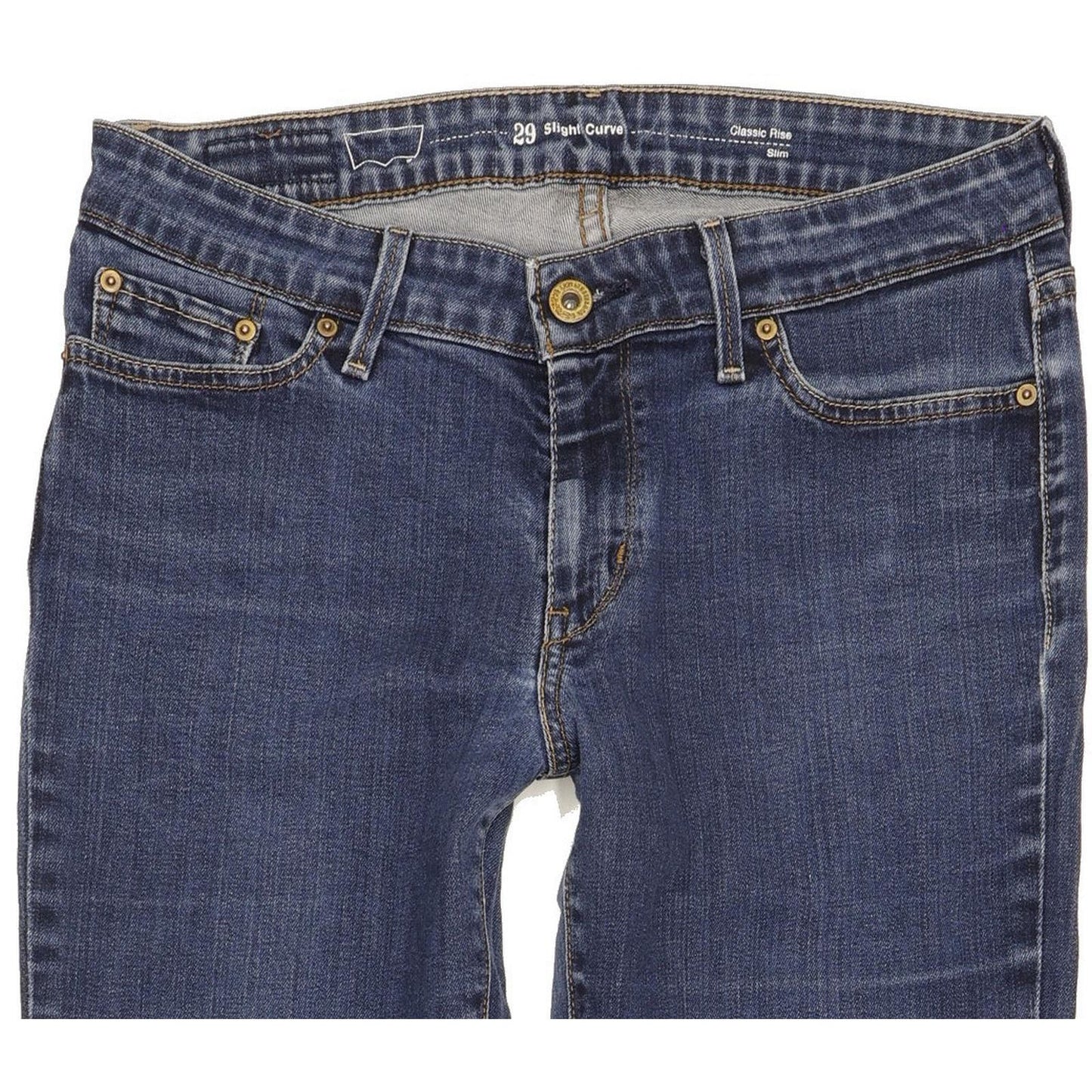 Levi's Slight Curve Women Blue Straight Classic Stretch Jeans W29 L31