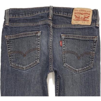 Levi's 511 Men Blue Straight Slim Stretch Jeans W30 L30