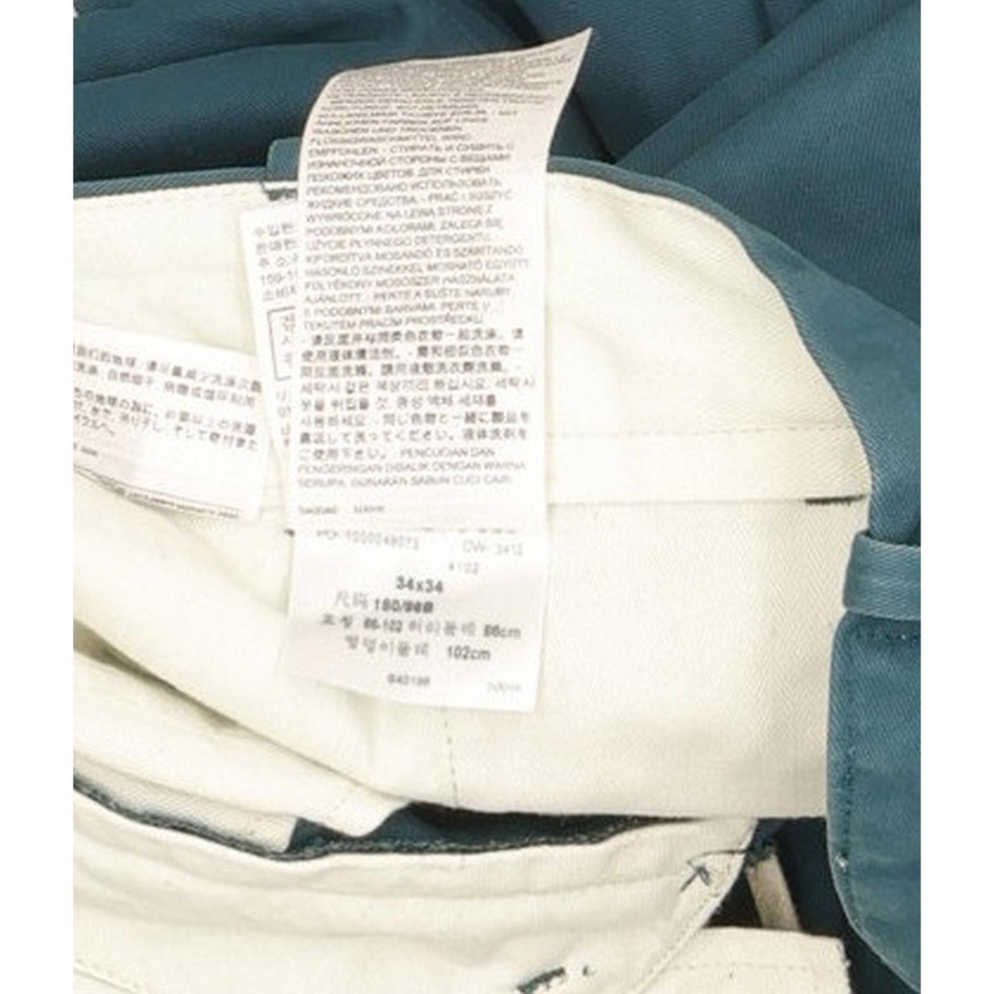 Levi's Men Green Straight Slim Chino Jeans W34 L34