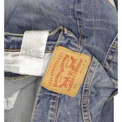 Levi's 512 Men Blue Tapered Slim Stretch Jeans W32 L34