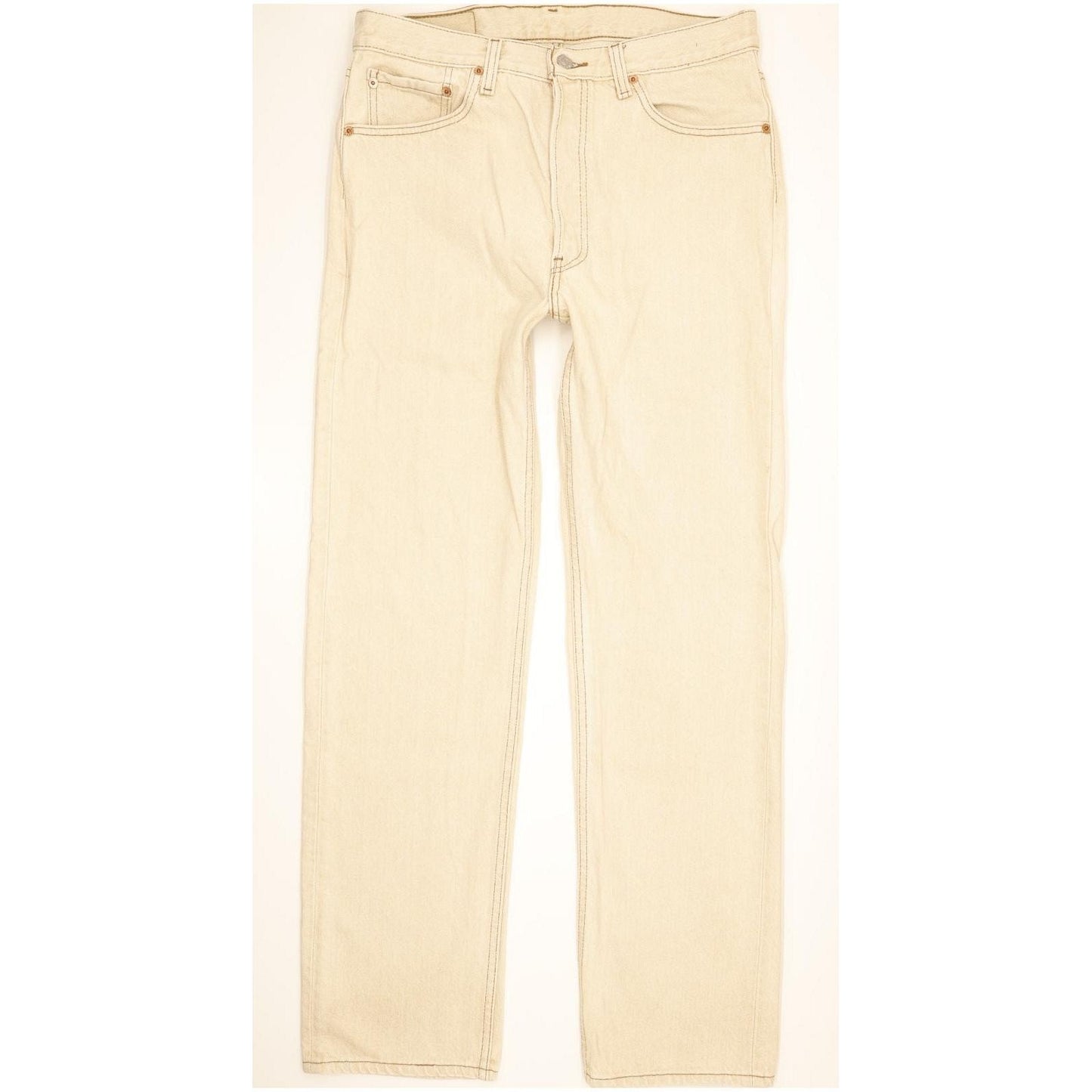 Levi's 501 Made in USA Men Beige Straight Regular Jeans W34 L32