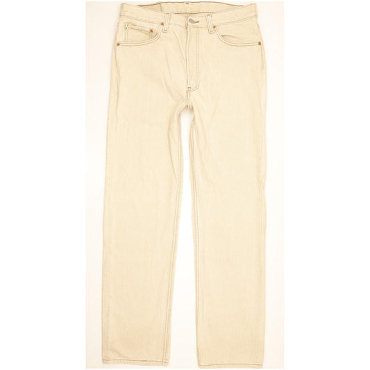 Levi's 501 Made in USA Men Beige Straight Regular Jeans W34 L32