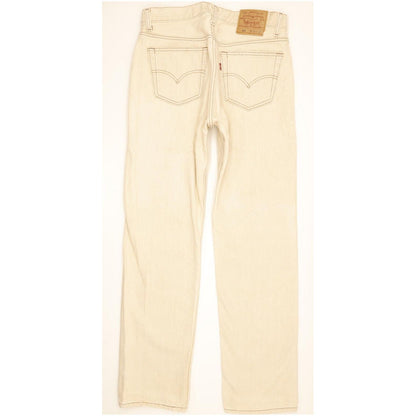 Levi's 501 Made in USA Men Beige Straight Regular Jeans W34 L32