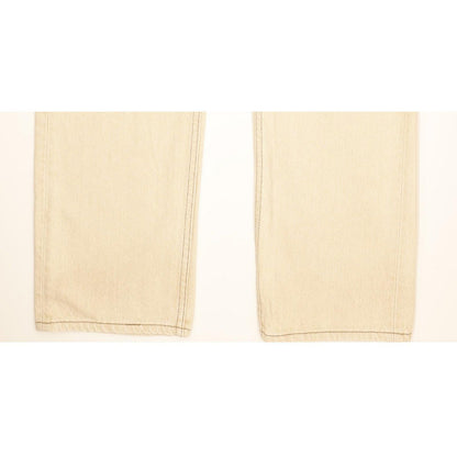 Levi's 501 Made in USA Men Beige Straight Regular Jeans W34 L32