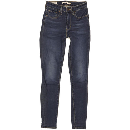 Levi's 721 Women Blue Skinny Slim Stretch Jeans W24 L28