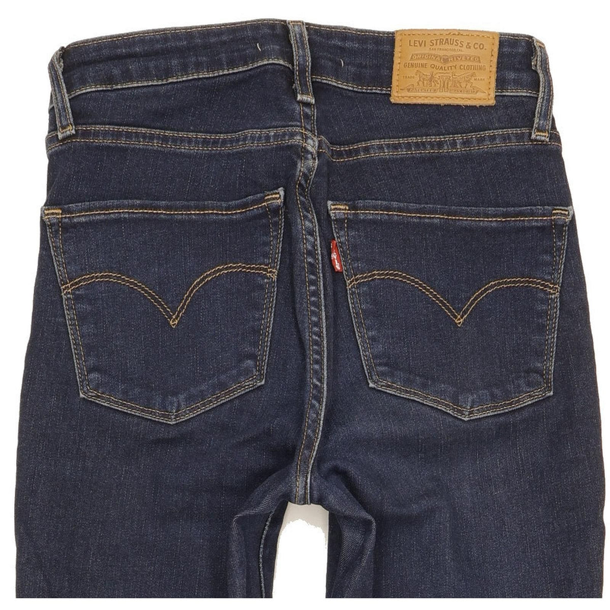 Levi's 721 Women Blue Skinny Slim Stretch Jeans W24 L28
