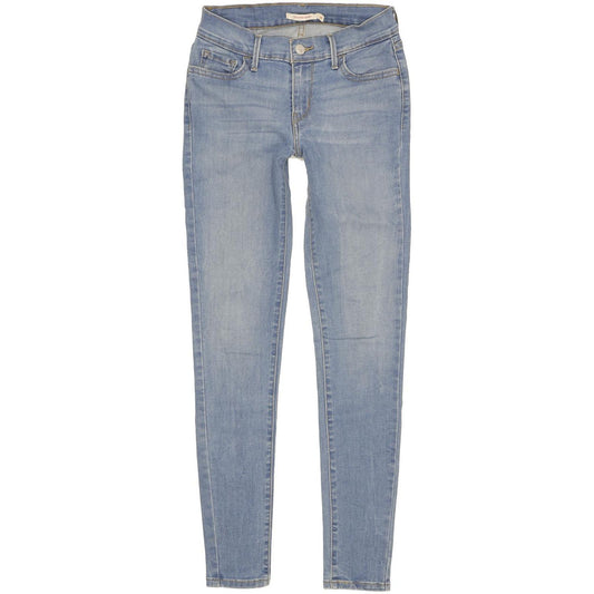 Levi's 710 Super Women Blue Skinny Slim Stretch Jeans W26 L29