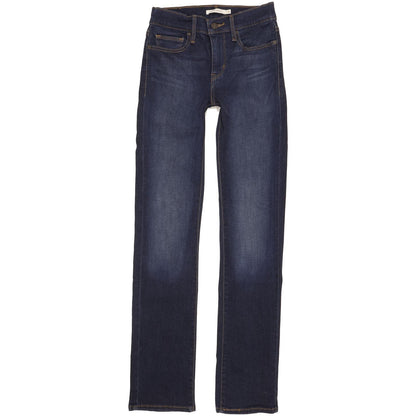 Levi's Slimming Women Navy Straight Slim Stretch Jeans W25 L32
